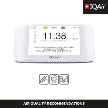 IQAir AirVisual Pro Air Quality Monitor for PM2.5, CO2, AQI IQAir AirVisual Pro Air Quality Monitor for PM2.5, CO2, AQI