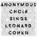 Front Standard. Anonymous Choir Sings Leonard Cohen [LP] - VINYL.