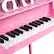 Alt View 18. Costway - 30-Key Classic Baby Grand Piano Toddler Toy Wood with Bench & Music Rack - Pink.