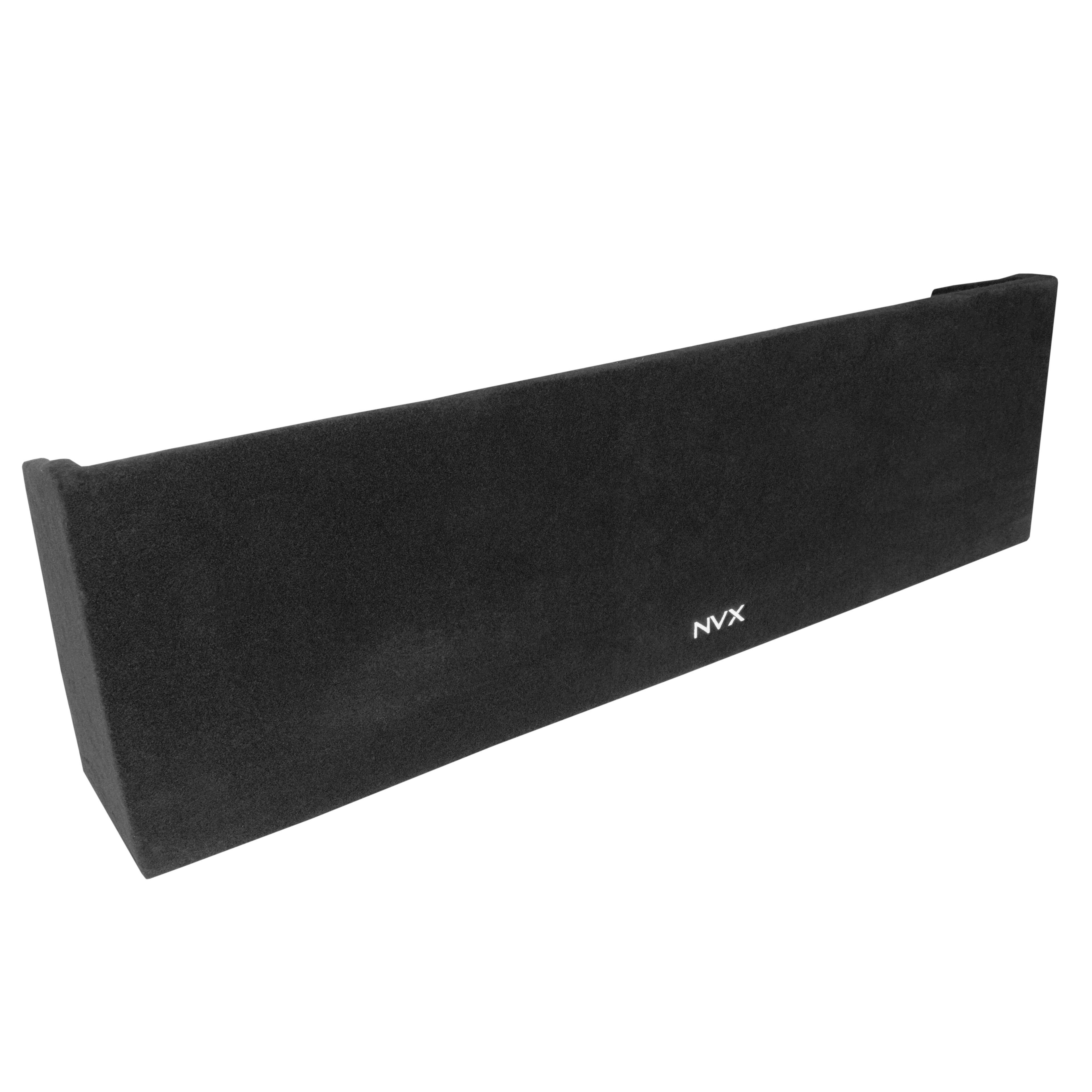 Alt View 4. NVX - VEGMSLVECG1D10S Custom Fit Dual 10in Sealed Empty Down-Firing Sub Box for 1999-2006 Chevrolet Silverado and GMC Sierra.