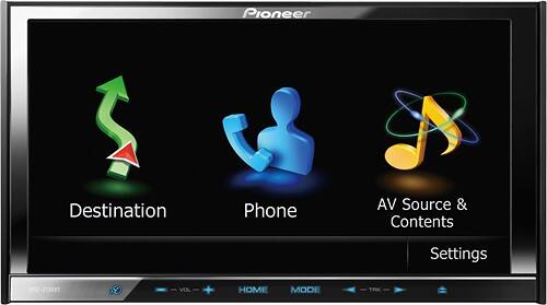 Front Standard. Pioneer - 50W x 4 MOSFET Apple® iPod®-/Satellite Radio-Ready DVD Deck.