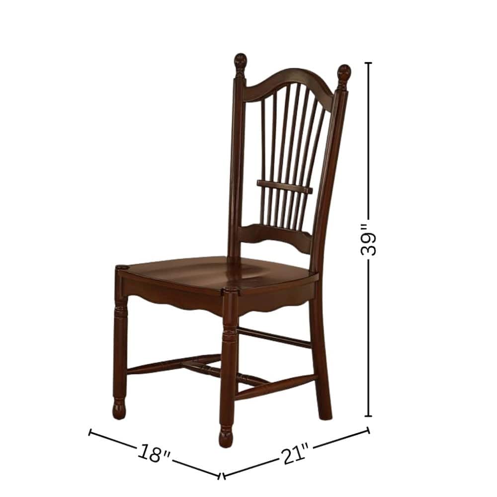 FurniFact - Mahogany Dining Chair - Brown