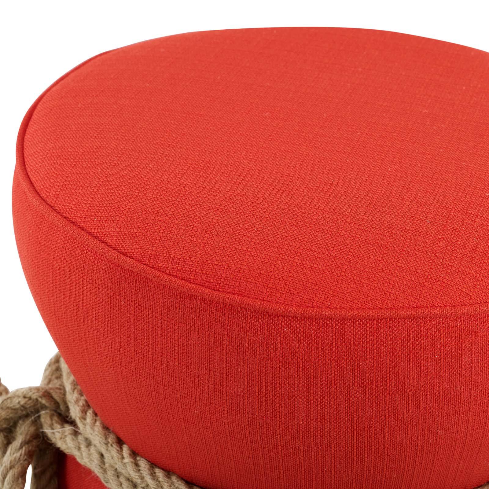 Alt View 1. Modway - Beat Nautical Rope Upholstered Fabric Ottoman by Modway - EEI-3483-ATO.