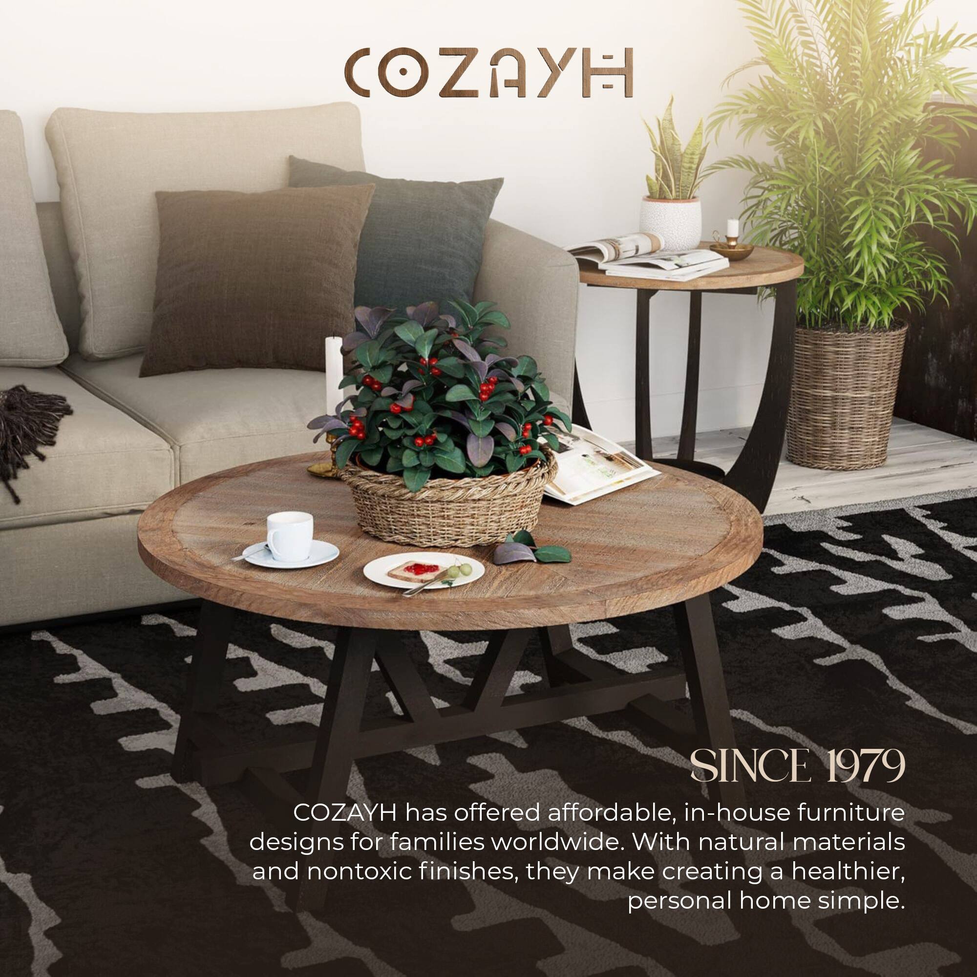 COZAYH

SINCE 1979

COZAYH has offered affordable, in-house furniture designs for families worldwide. With natural materials and nontoxic finishes, they make creating a healthier, personal home simple.