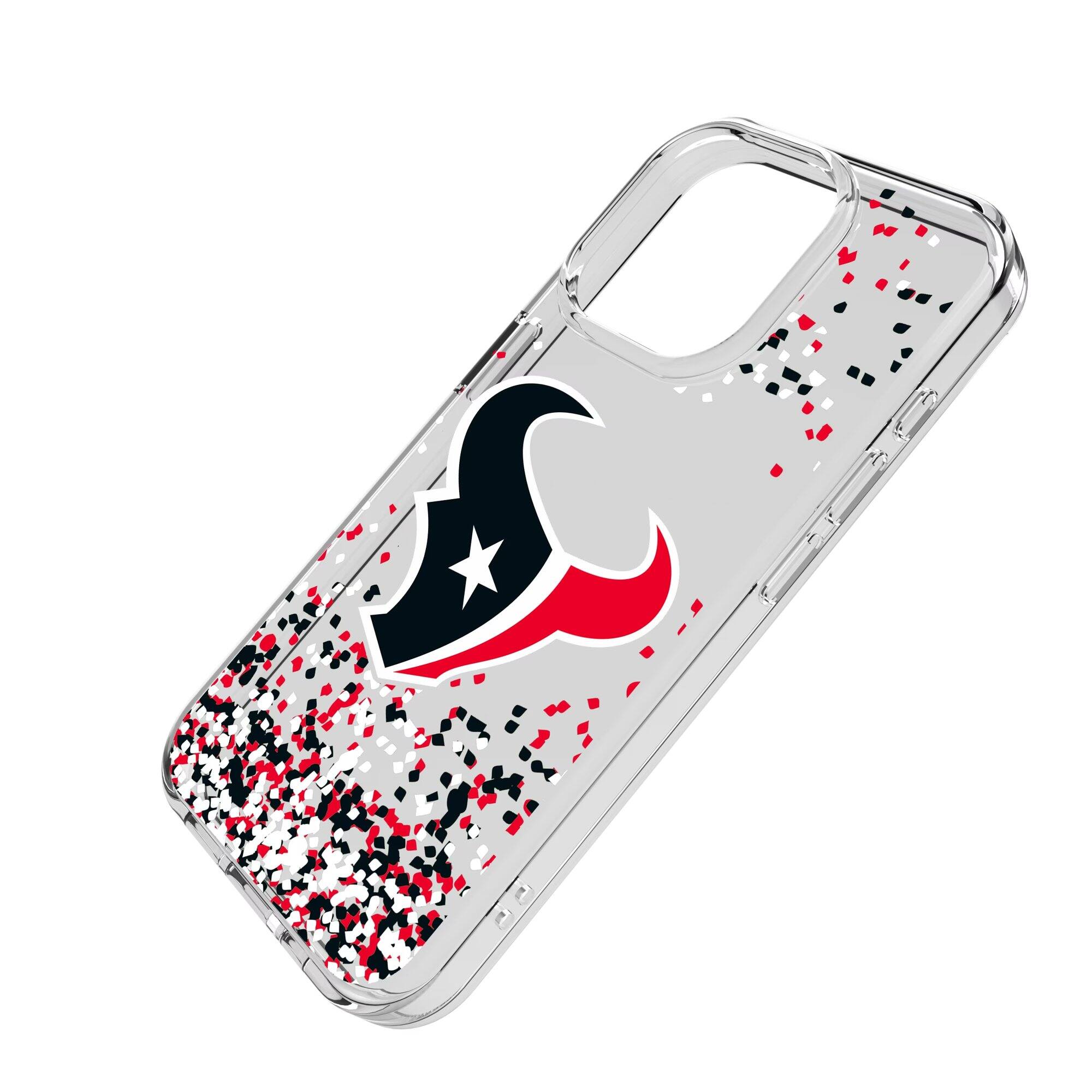 Alt View 1. Keyscaper - iPhone Clear Case with Confetti Design - 14 Plus - Multicolor.
