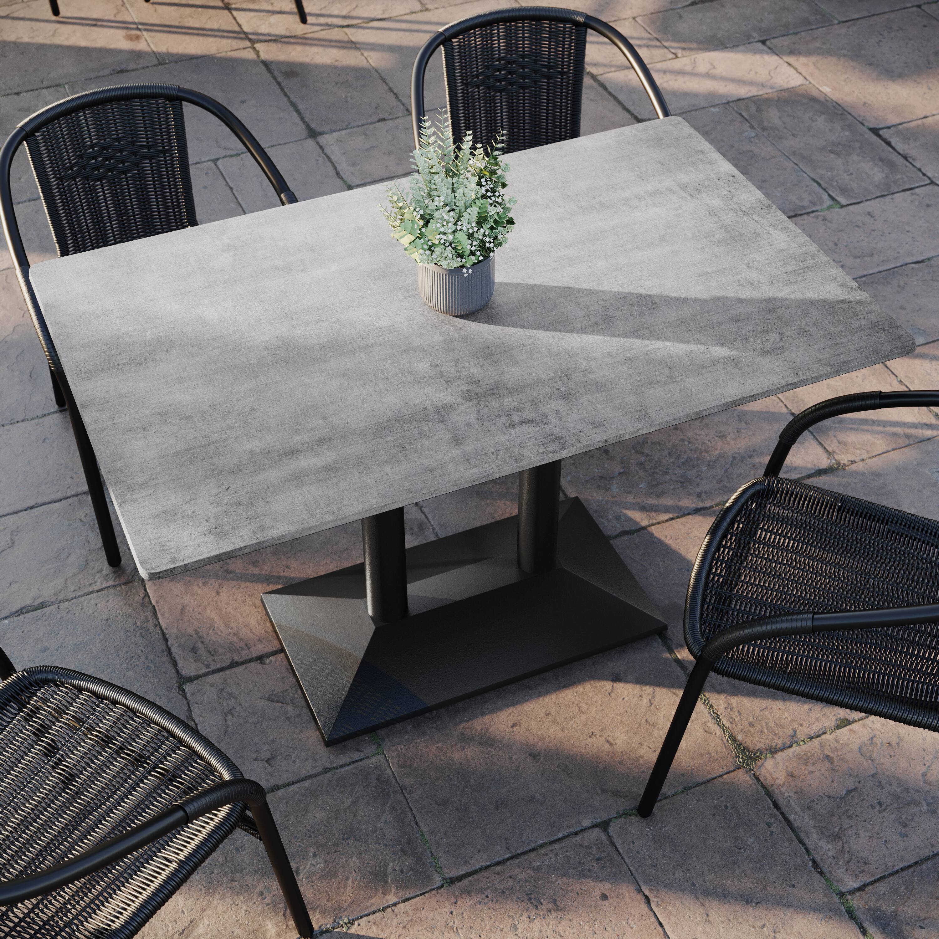 Emma + Oliver PureShield Indoor Outdoor Tabletop with Seam Free Surface ...