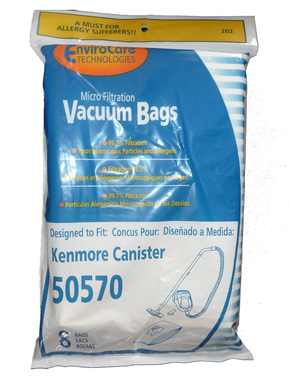 EnviroCare - Vacuum Bags Part #202 24 Pack