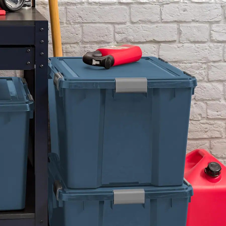 Container With Chasis IRIS USA Storage Box with Gasket Seal Lid, Heavy Duty Moving Containers ...