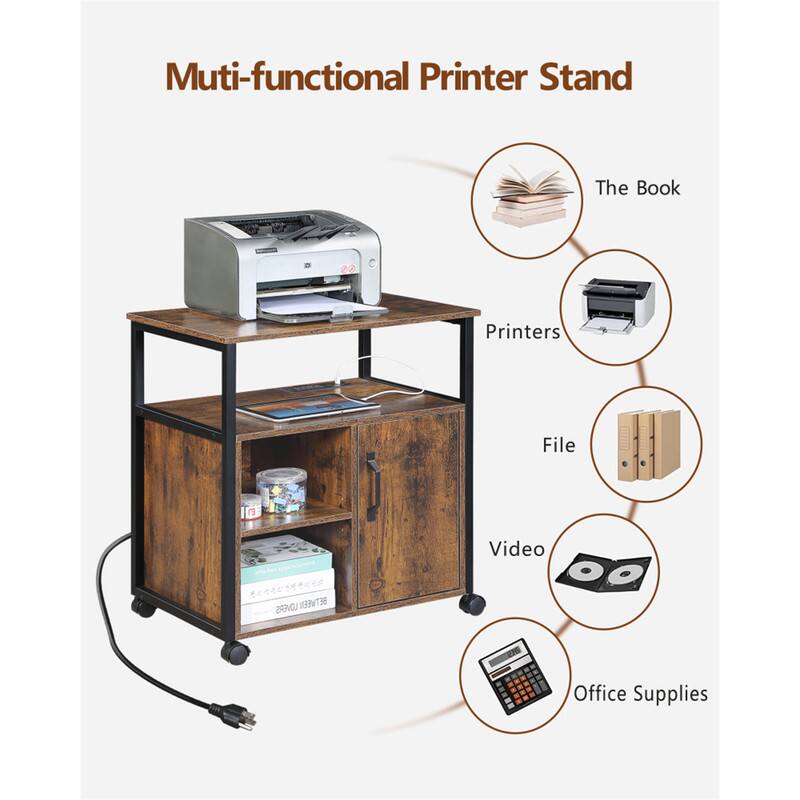 Multi-functional Printer Stand

- The Book
- Printers
- File
- Video
- Office Supplies