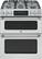 Front. GE - Cafe 6.7 Cu. Ft. Self-Cleaning Freestanding Double Oven Gas Convection Range - Stainless steel.