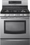 Samsung - 30" Self-Cleaning Freestanding Gas Convection Range - Stainless-Steel-Front_Standard
