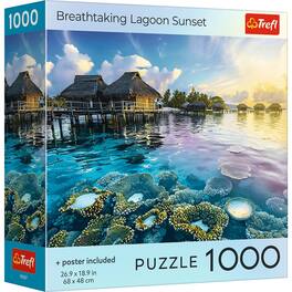 Trefl - Red Tahiti Sunset 1000 Piece Puzzle
