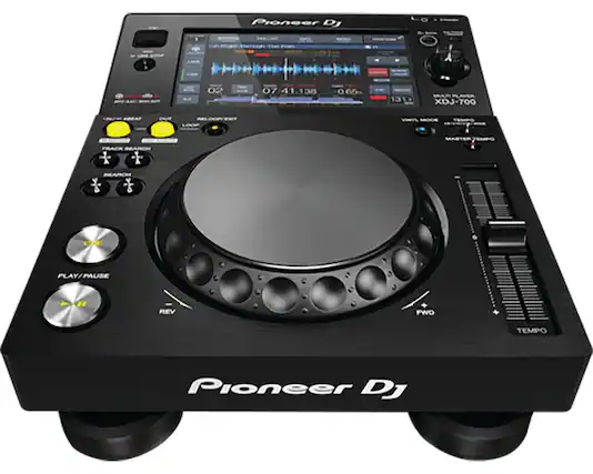 Pioneer DJ
XDJ-700
02 07 41.138 41 138 0.65 1311
MAR PLAFER
XDJ-700
RELOORERT
FaPs
AOC
FRACK
REARON
A
BEAROH
C
PLAY/PAUSE
REV
FWD
TEMPO
Pioneer DJ