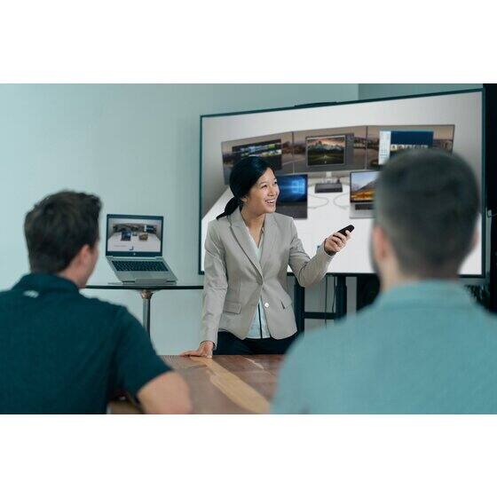 Back. Kensington - Kensington Presenter Expert Wireless with Green Laser - Black - Wireless - Radio Frequency - 2.40 GHz - Black - USB - 4 - Black.