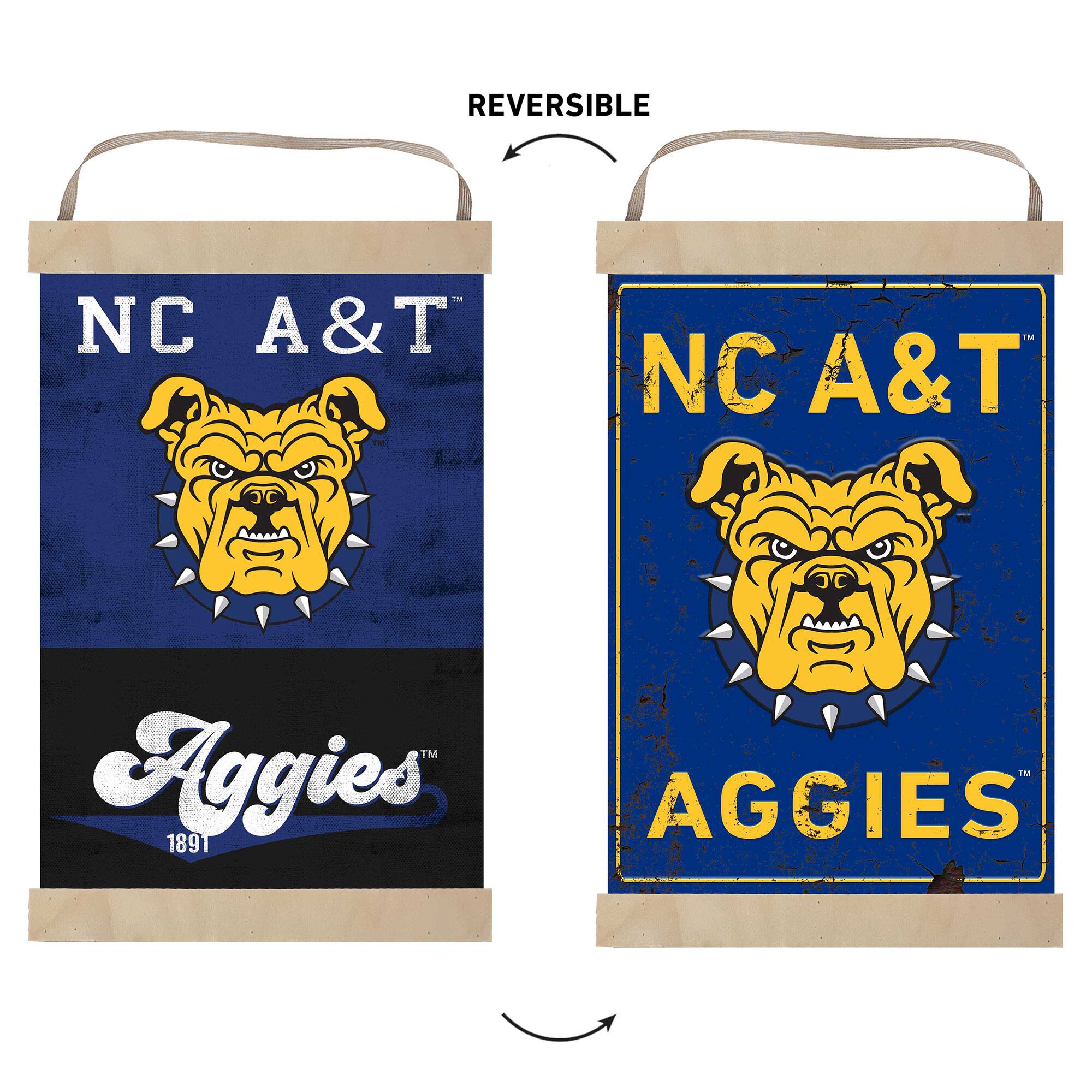 REVERSIBLE  
NC A&T  
Aggies 1891  
NC A&T  
AGGIES