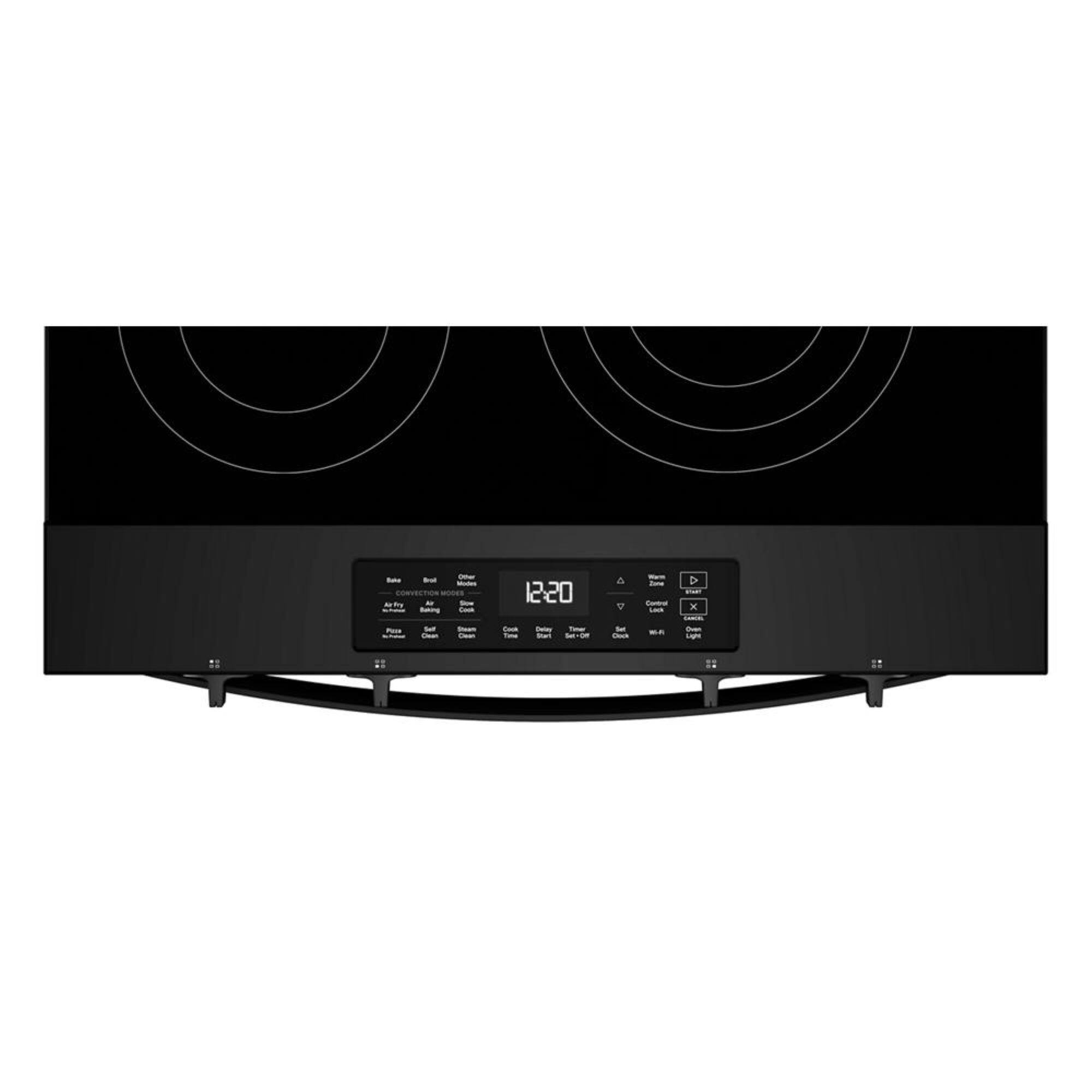 Alt View 2. Whirlpool - 5.0 Cu. Ft. Slide-In Electric Range with Air Cooking Technology - Black.