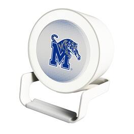 Keyscaper - Memphis Tigers Linen Print Nightlight Charger & Bluetooth Speaker - White