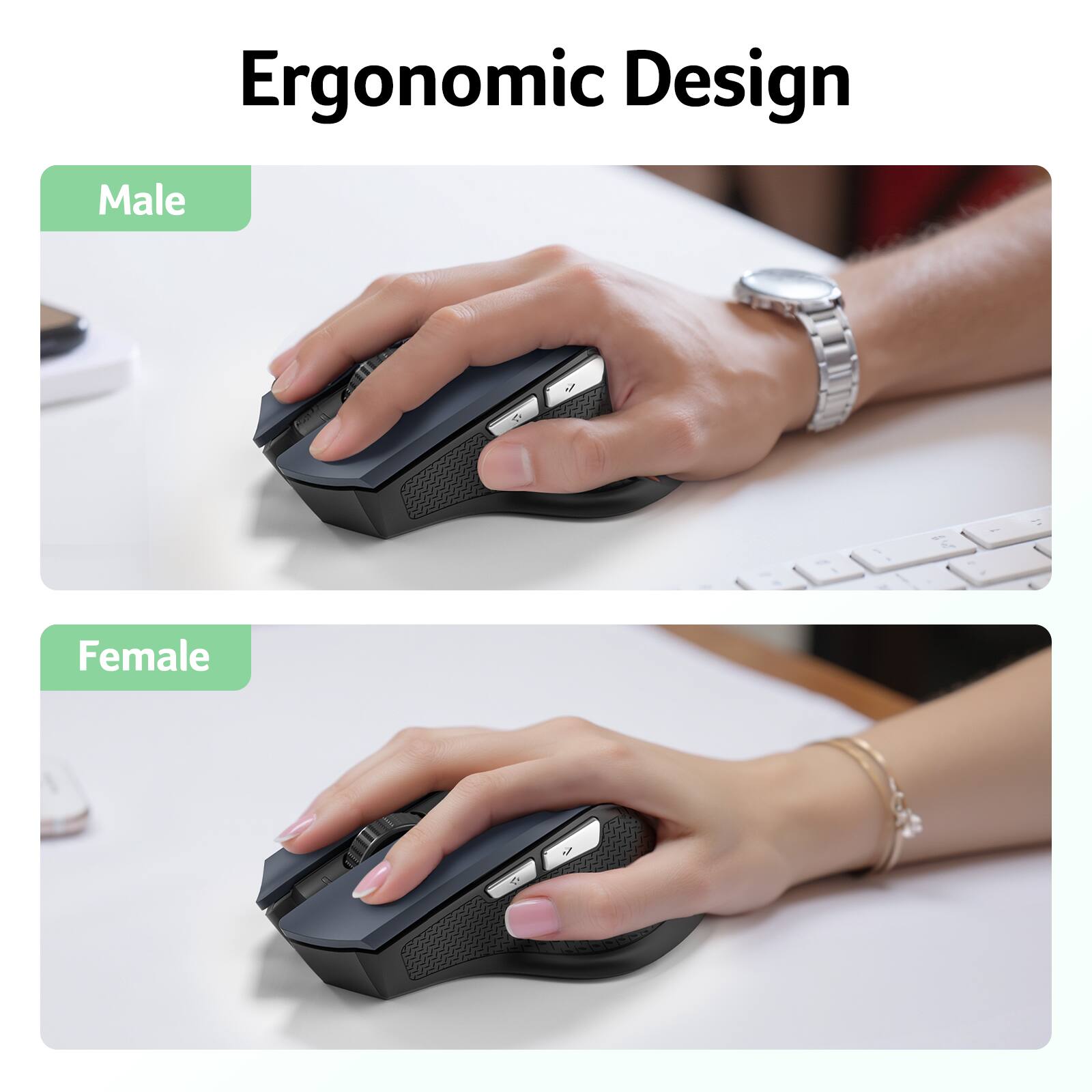 Ergonomic Design

Male

Female