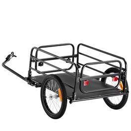 Loheer - Bike Cargo Trailer Heavy Duty Bicycle Wagon Cart Foldable Quick Release Universal Hitch for Groceries and Camping