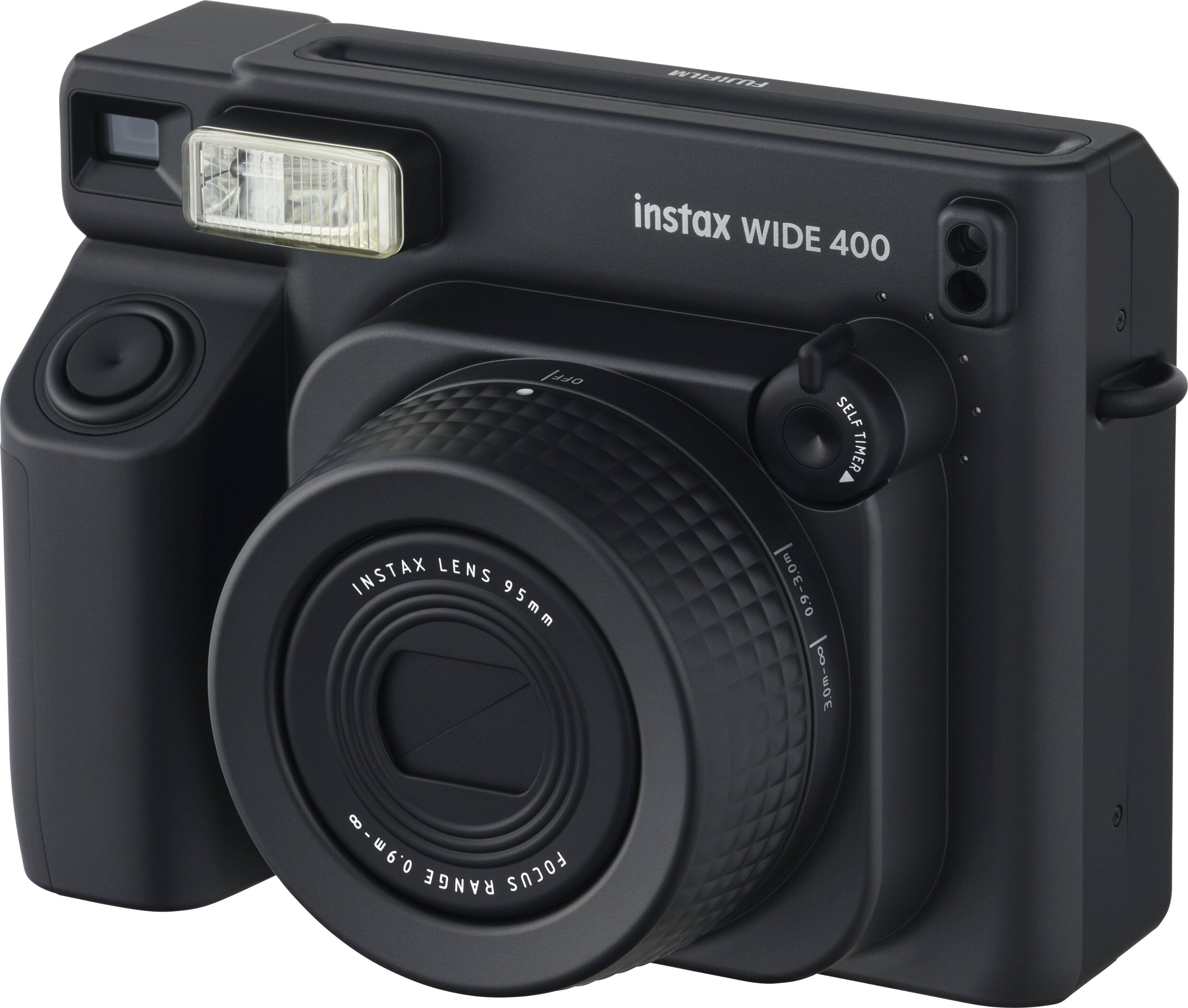 FLA instax WIDE 400 1J0 SELF TIMER INSTAX LENS 95mm 0.9-3.0m 8 100-0E - -w60 FOCUS RANGE