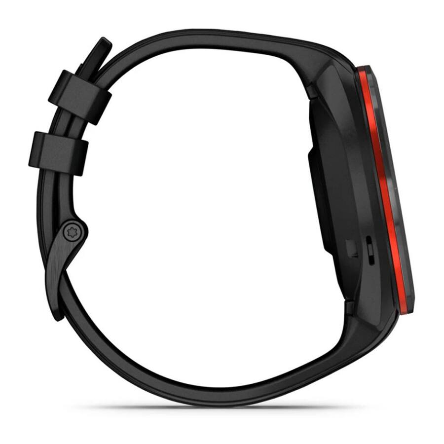 Alt View 7. Garmin - Approach S70 Premium GPS Golf Watch 47 mm + 2-Year Extended Warranty Accessory Bundle - Black/Red Ceramic Bezel with Black Silicone Band.