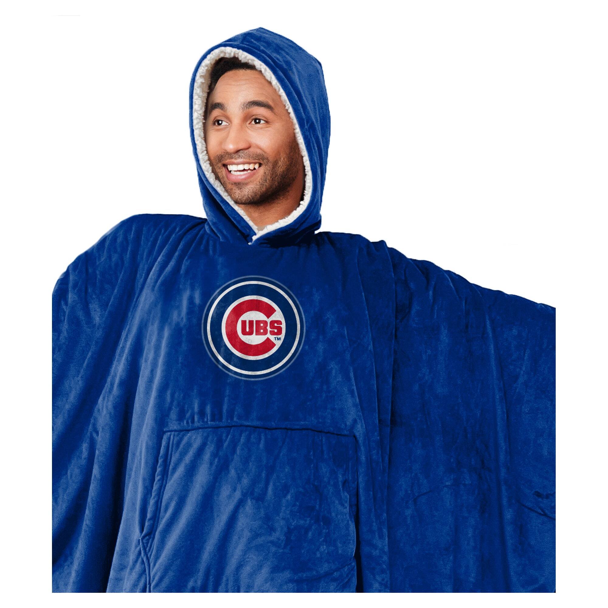 Alt View 1. Pegasus - Chicago Cubs 60- x 80- Team Color Hoodie Bloncho - Multicolor.