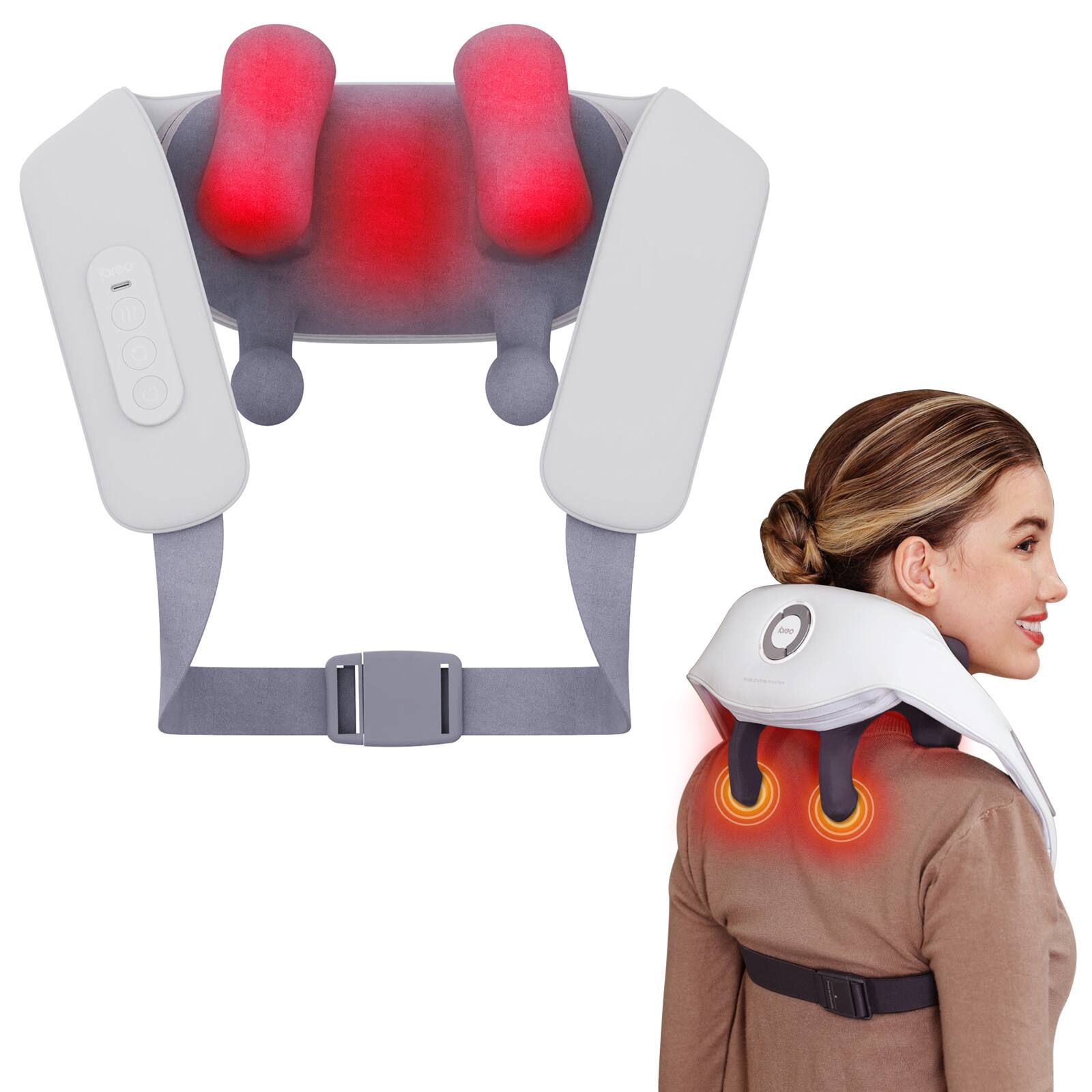 Alt View 1. iBreo - Neck and Shoulder Massager N5 mini S3 - Lavender.