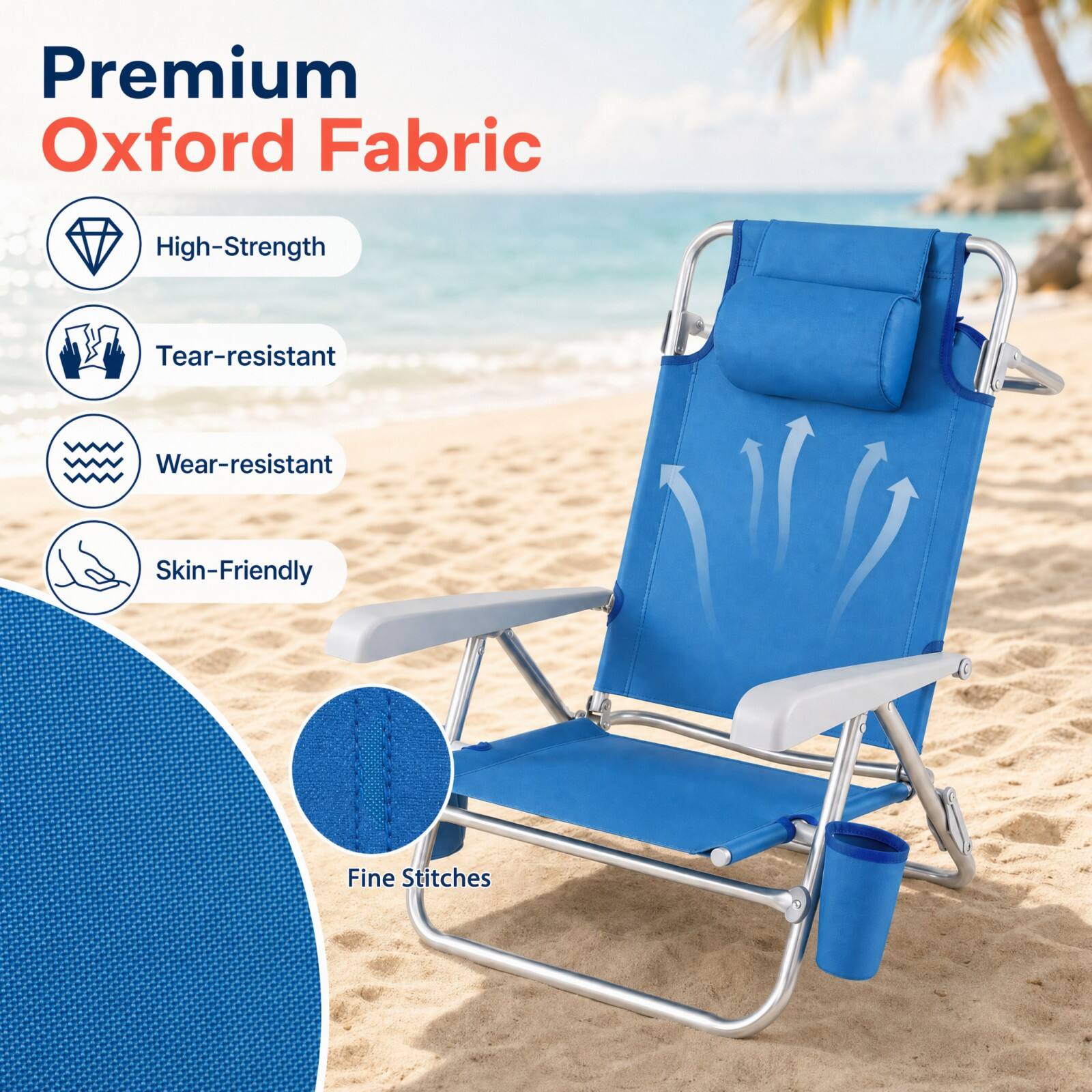 Premium Oxford Fabric

- High-Strength
- Tear-resistant
- Wear-resistant
- Skin-Friendly
- Fine Stitches
