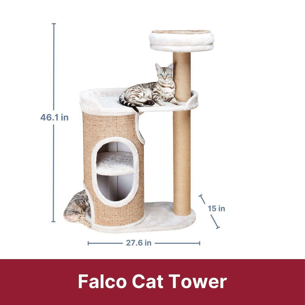46.1 in  
15 in  
27.6 in  
Falco Cat Tower
