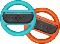 NEXT - Universal Joy-Con 2 and Joy-Con Racing Wheel 2-Pack for Mario Kart and other racing games for Nintendo Switch 2 & Switch - Red/Blue - Front_Zoom