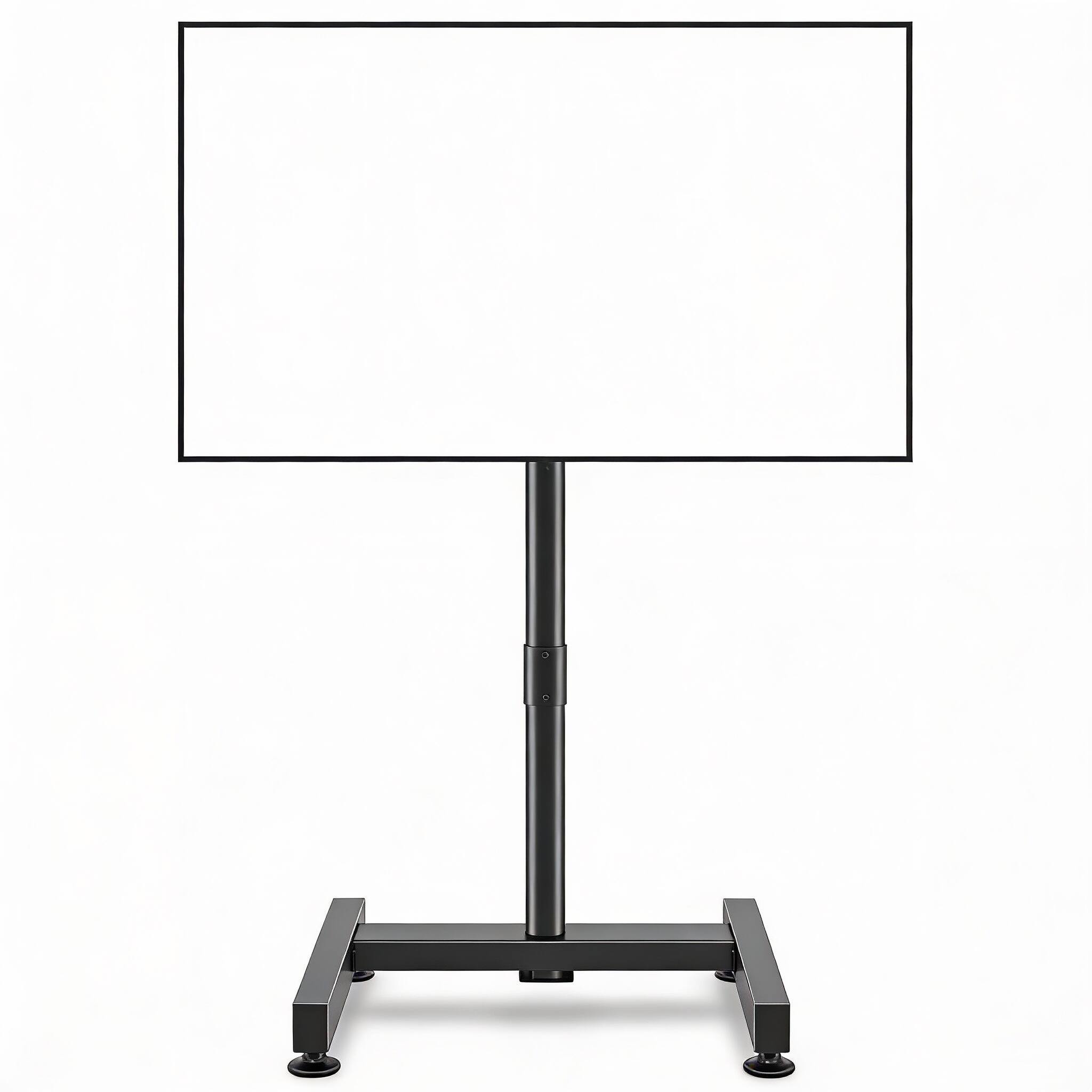 Front. Frangdom - Height-Adjustable Floor Stand for 13-50" TVs 44 lbs VESA 200x200 Portable - Black 13-50 inch TVs, 44 lbs capacity.