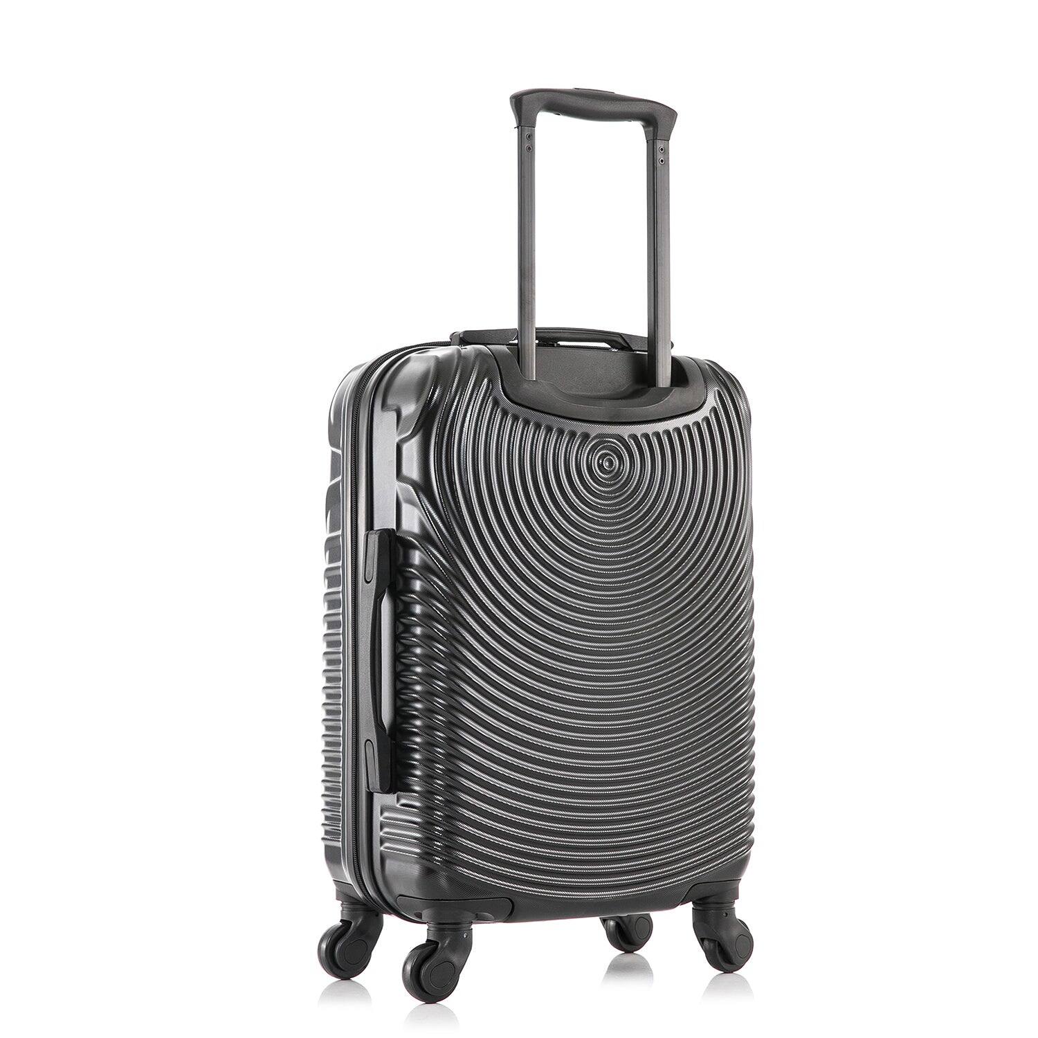 Alt View 1. DUKAP - Inception Lightweight Hardside Spinner Luggage 20" Carry-On - BLACK.