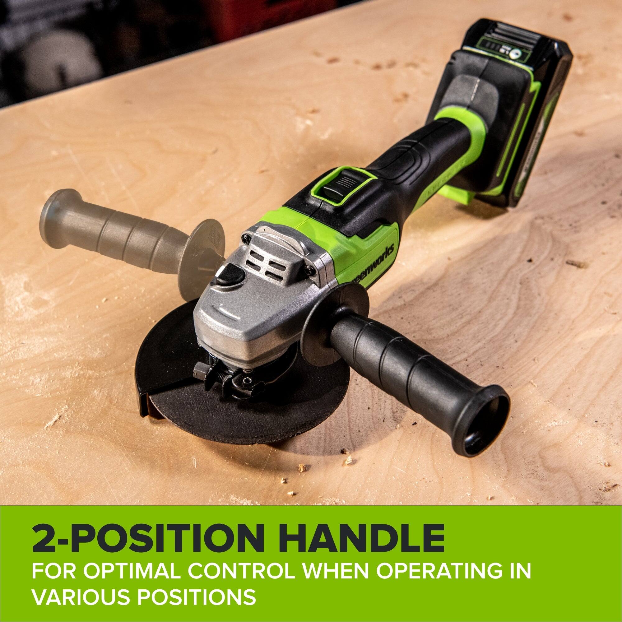2-POSITION HANDLE FOR OPTIMAL CONTROL WHEN OPERATING IN VARIOUS POSITIONS