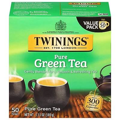 Twinings - Green Tea Bags, 50/Box (F05789)