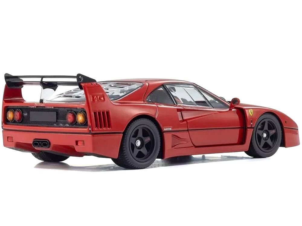 Alt View 6. Kyosho - Ferrari F40 Light Weight LM Wing Red 1/18 Diecast Model Car by Kyosho.