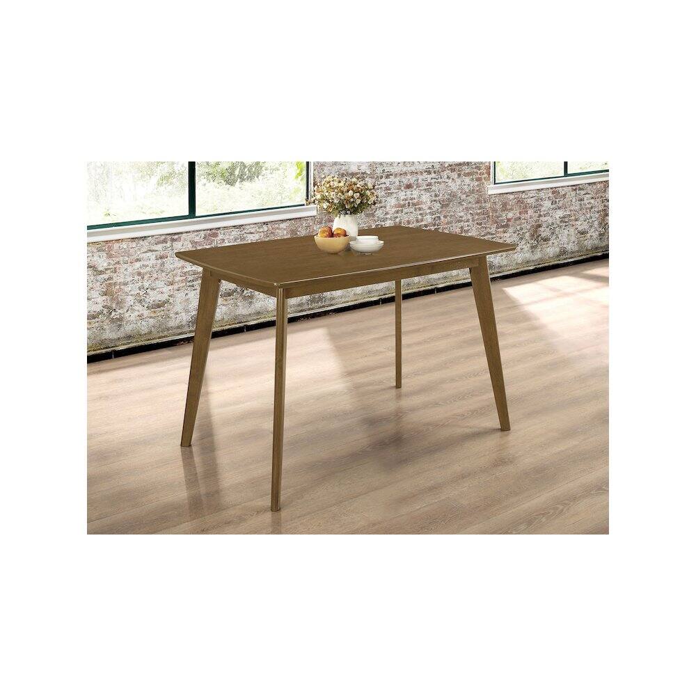 Alt View 4. Coaster Co. of America - Kersey Rectangular 47-inch Wood Dining Table Chestnut - Red.