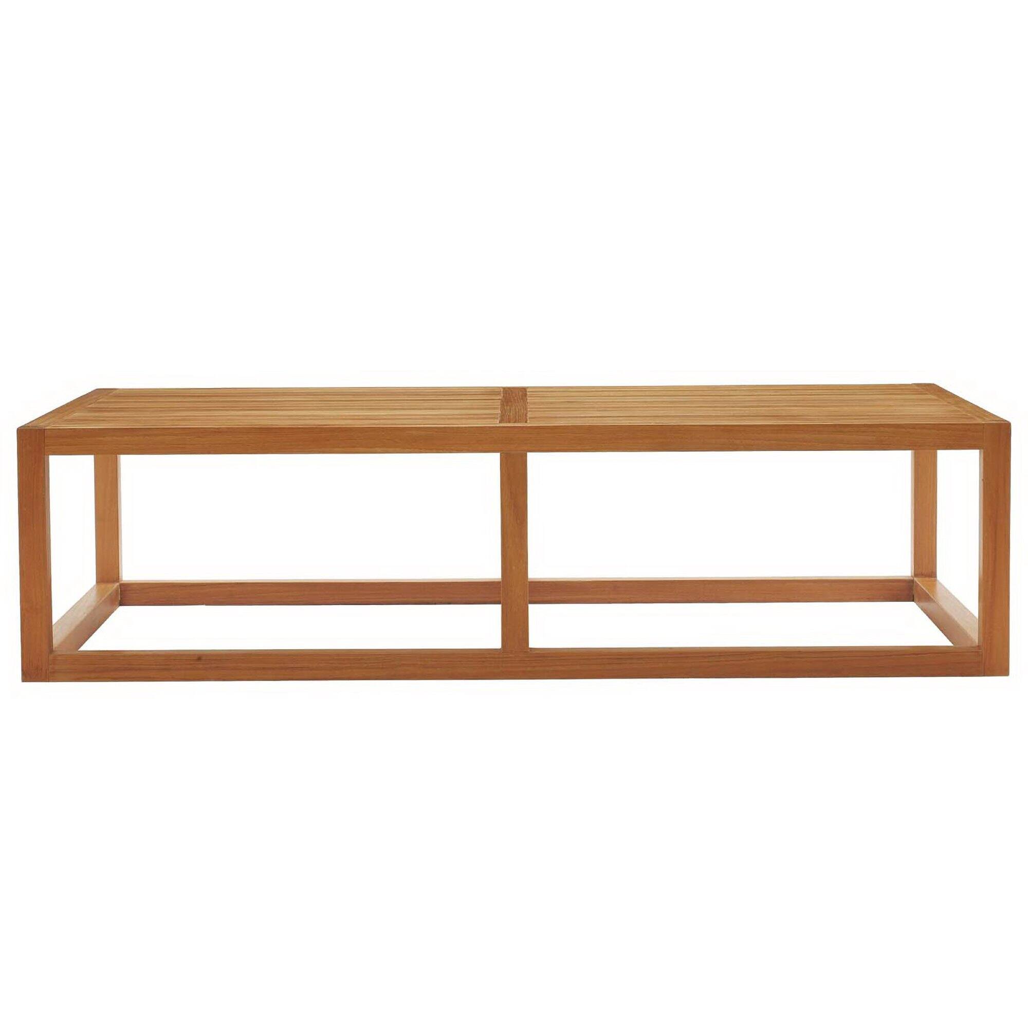 Left. Modway - Newbury Outdoor Patio Premium Grade A Teak Wood Coffee Table by Modway - Natural.