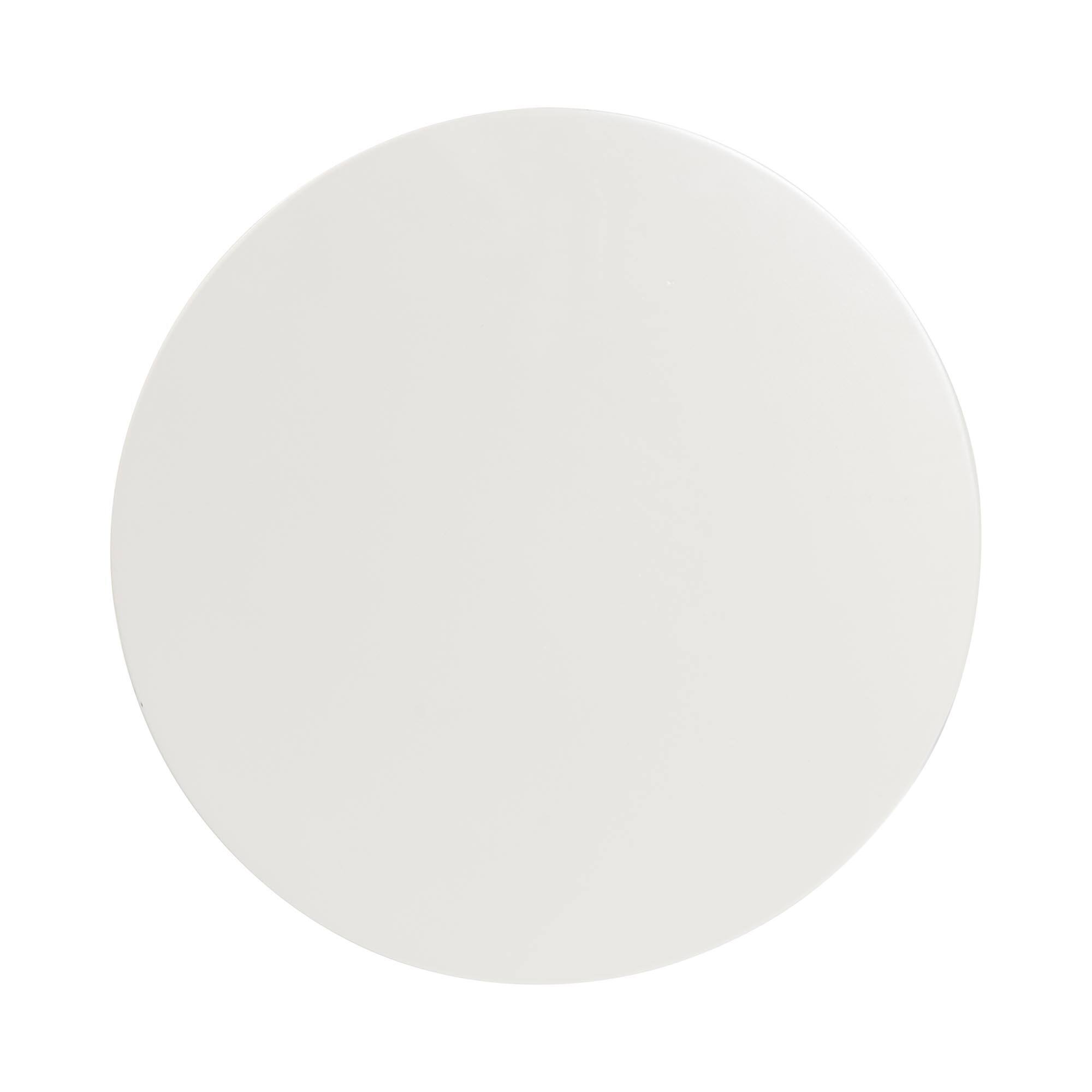 Alt View 1. bali & pari - Baxton Studio Sally Round Nightstand with Bamboo Inspired Legs - Scalloped Bedroom Side Table with Open Shelf, White - White.