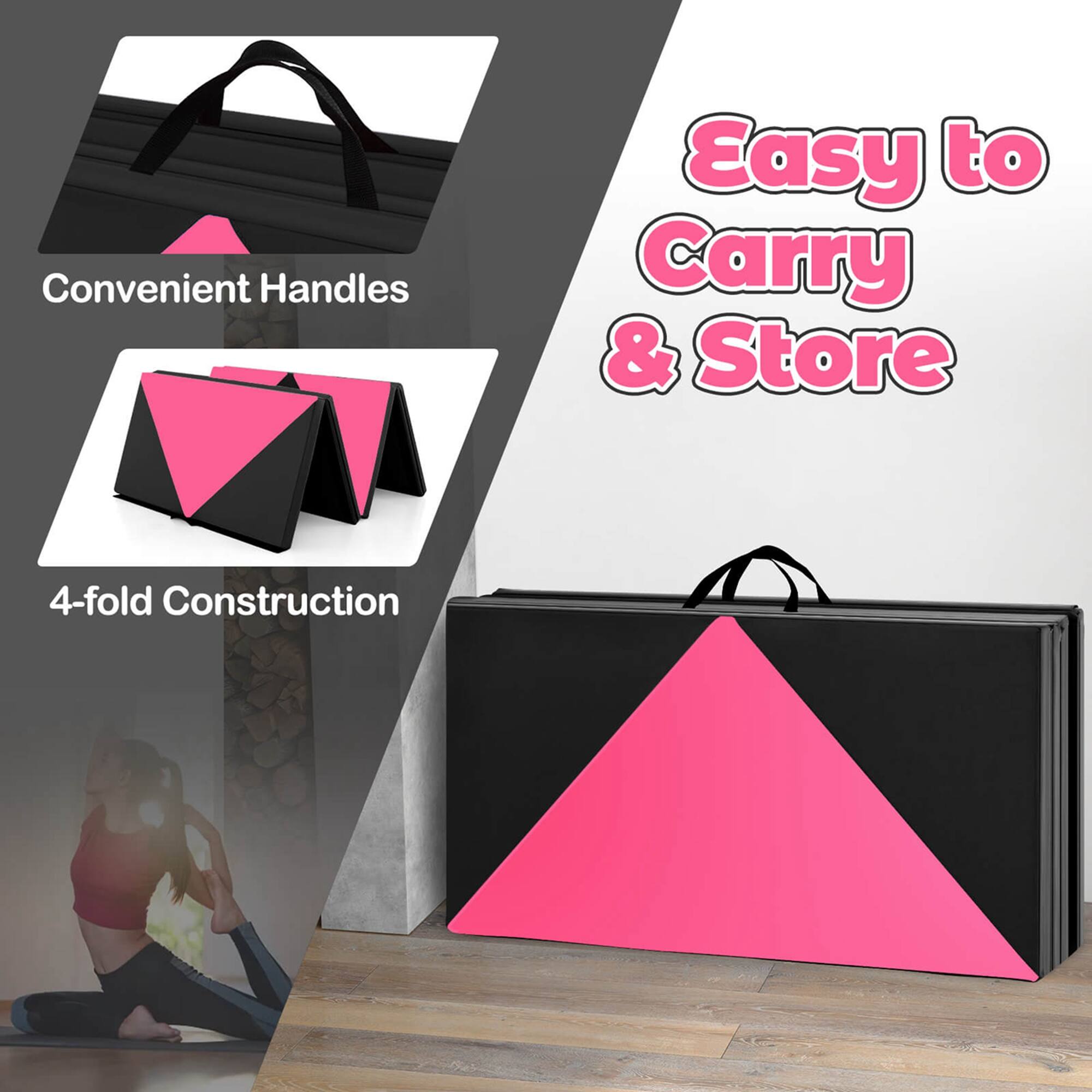 Convenient Handles  
Easy to Carry & Store  
4-fold Construction