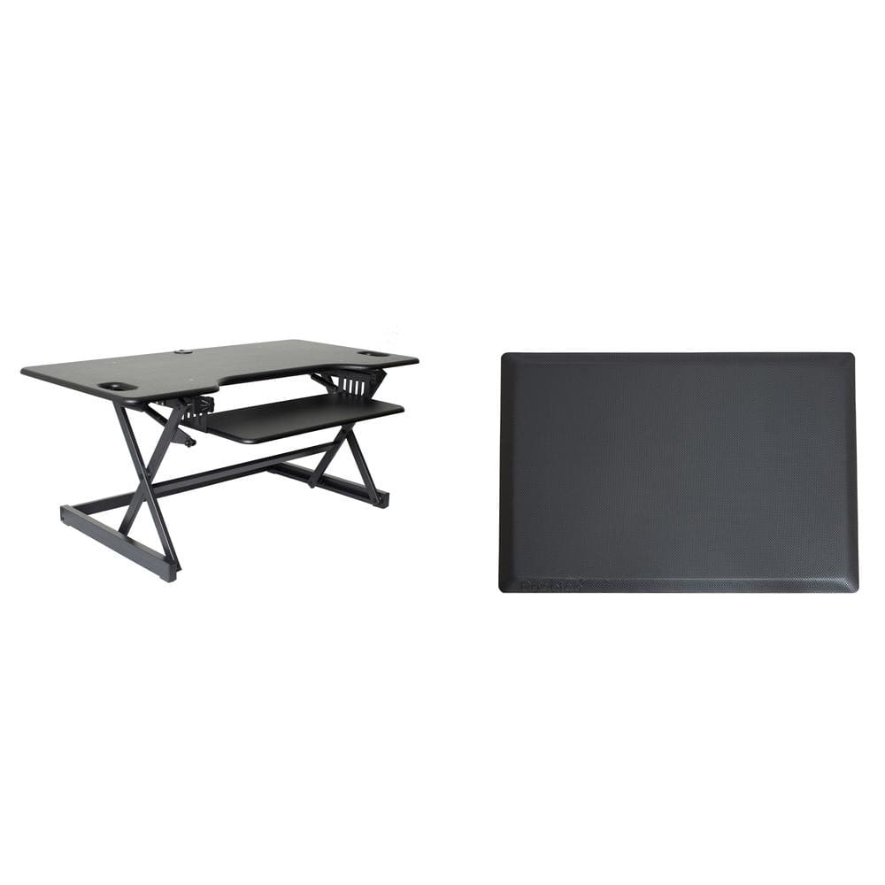 Rocelco - 46" Large Height Adjustable Standing Desk - Black