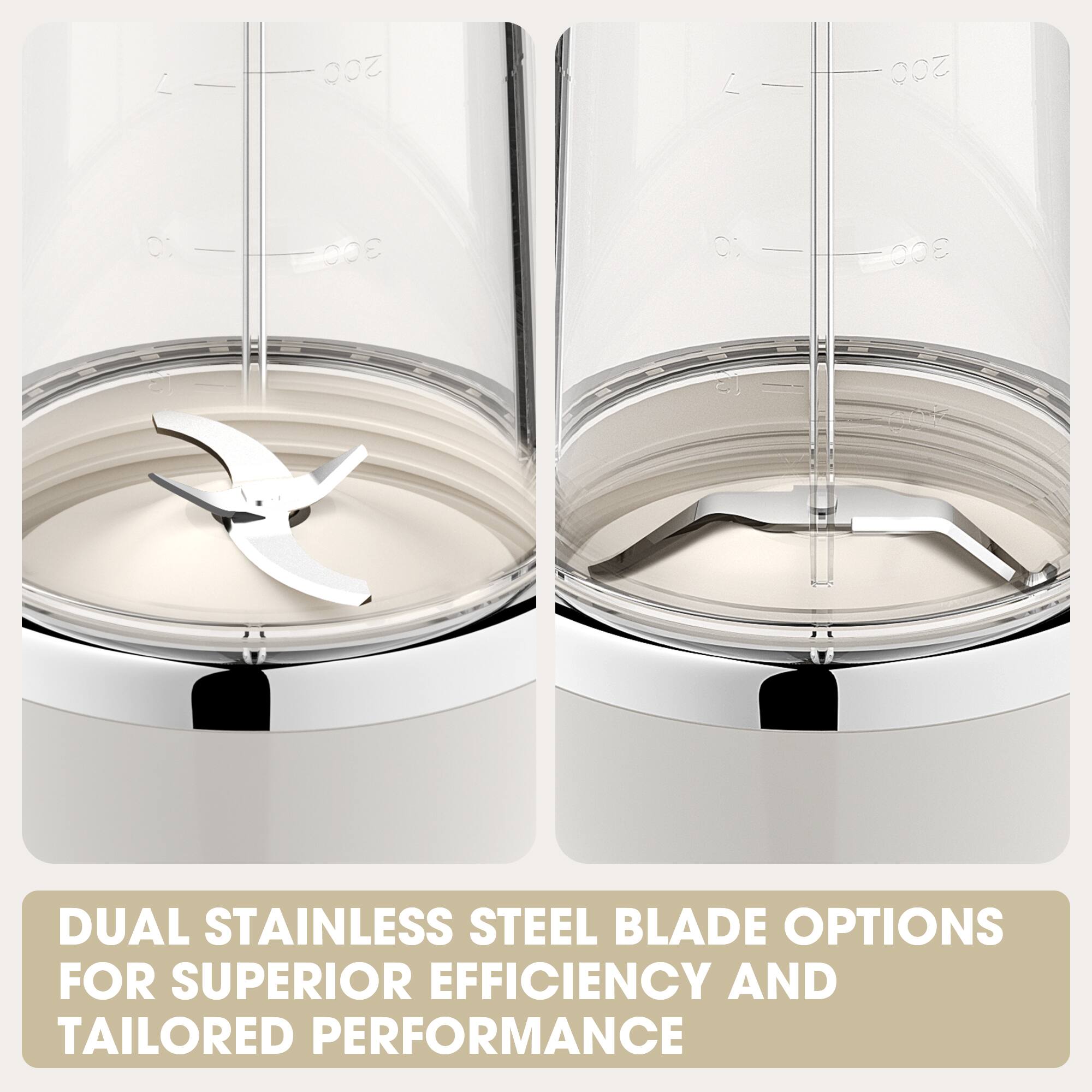 L 200 L 200 O: 30 C: 300

DUAL STAINLESS STEEL BLADE OPTIONS FOR SUPERIOR EFFICIENCY AND TAILORED PERFORMANCE