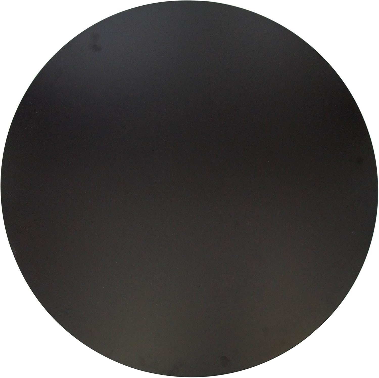 Alt View 4. LeisureMod - Bristol 24 in. Round Dining Table – MDF Top with Natural Wood Steel Pedestal Base, Modern Accent Kitchen Table - Black.