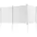 Alt View 5. VEVOR - Outdoor Privacy Screens, 50" W x 50" H Air Conditioner Fence, Pool Equipment Enclosure, Horizontal Vinyl Privacy Fence - White.