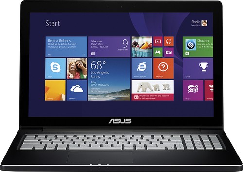  Asus - 15.6&quot; Touch-Screen Laptop - Intel Core i5 - 8GB Memory - 750GB Hard Drive - Black