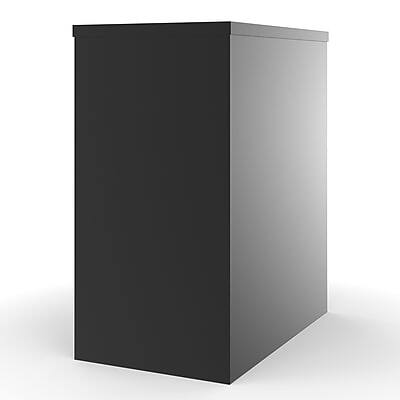 Alt View 3. Staples - 2-Drawer  Vertical File Cabinet, Letter Size, Lockable, 27.95"H x 14.9"W x 24.4"D - Black.