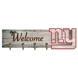 Fan Creations - New York Giants 24" x 6" Mounted Coat Hanger - Multicolor