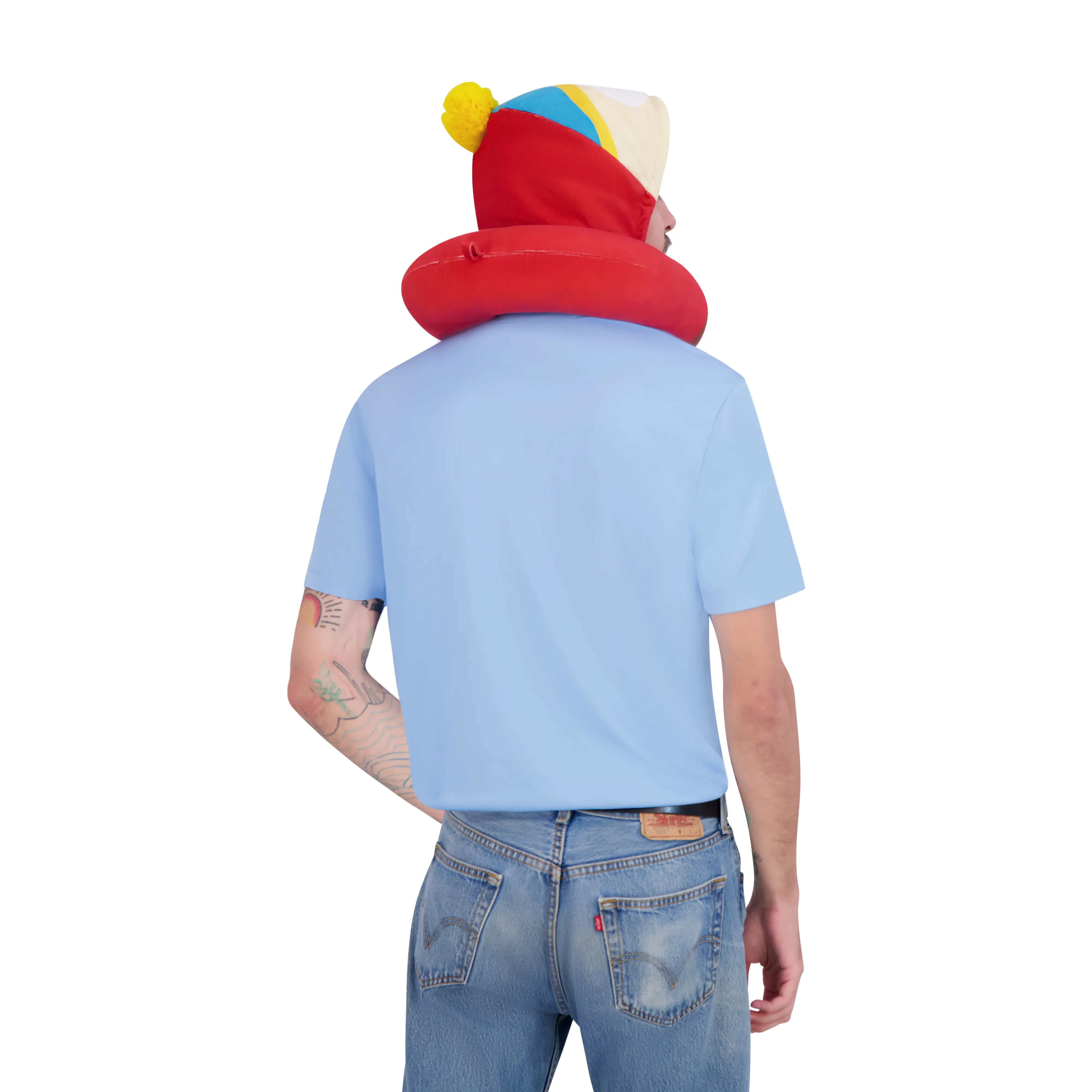 Alt View 2. Concept One - South Park Eric Cartman Hooded Travel Neck Pillow - RED.