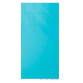 Ghent - Aria 3'H x 2'W Magnetic Glass White Board, Surface, Vertical, 4 Rare Earth Magnets, 4 Markers and Eraser - Gray