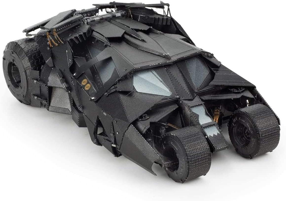 Alt View 4. Metal Earth - Metal Earth Premium Series Batman Tumbler 3D Metal Model Kit Fascinations - Silver.