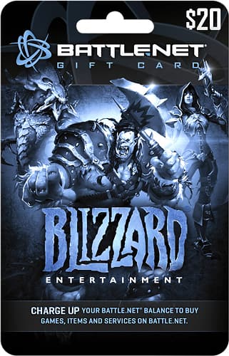 Blizzard Entertainment Balance $20 Gift Card BLIZZARD BALANCE